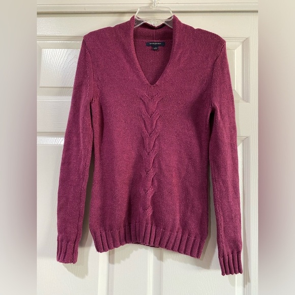 Banana Republic Factory Pullover Sweater Soft Angora Cotton Blend Womens S Small - Picture 1 of 8